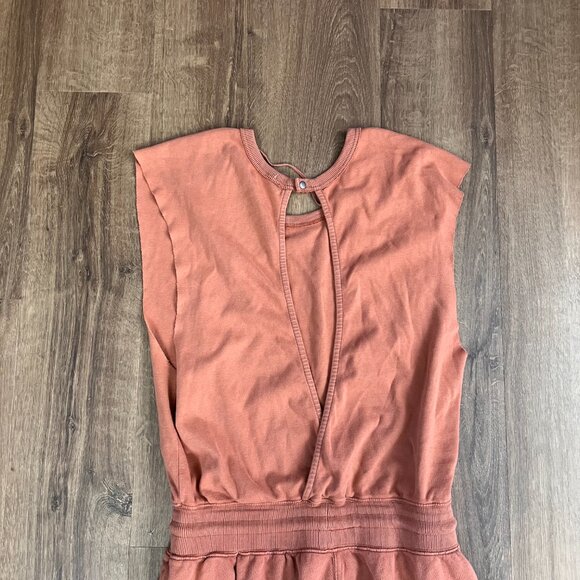 Free People Movement Throw and Go Onesie Sweatshirt Jumpsuit Salmon Sz L - Picture 14 of 16